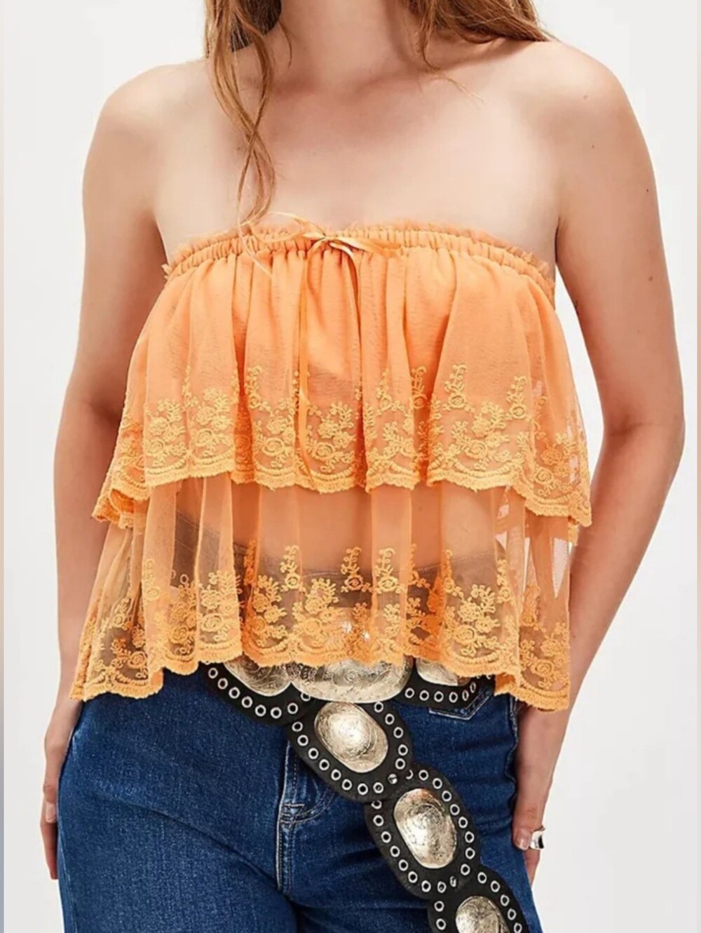Free People Lace Top. Sleeveless